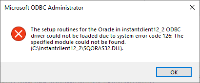 Fix ODBC Driver could not be loaded due to system error code 126